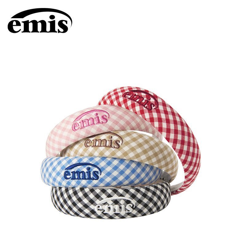 【ลด 50%】[Ready Stock] EMIS Korea Gingham Headband ที่คาดผม emis ลายสก๊อต เกาหลี ที่คาดผมกว้าง BB Pin Hair Accessories Korean Style Ins Hot Item Star Same Style