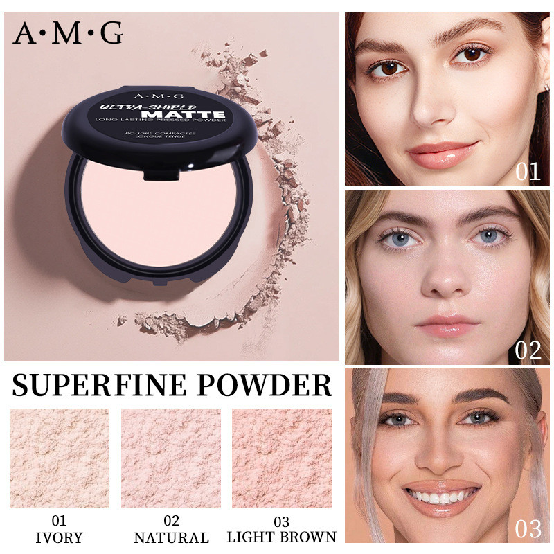 แต่งหน้า AMG Makeup Setting Powder คอนซีลเลอร์กันน้ําธรรมชาติคอนซีลเลอร์แต่งหน้า Setting Powder
