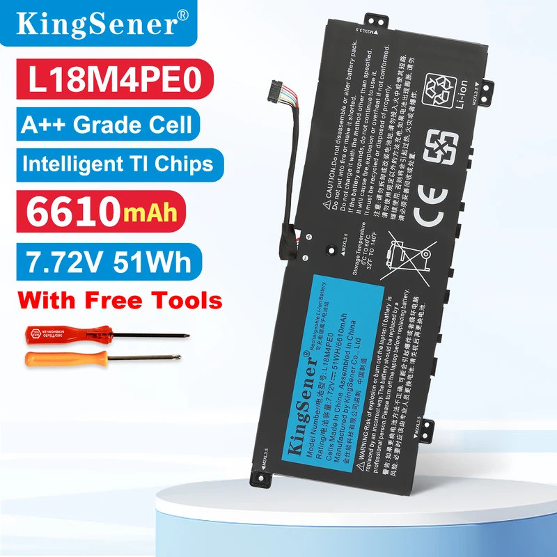 KingSener L18C4PE0 L18L4PE0 L18M4PE0 5B10U40209 แบตเตอรี่แล็ปท็อปสําหรับLenovo IdeaPad 4G 14Q8C05 โย
