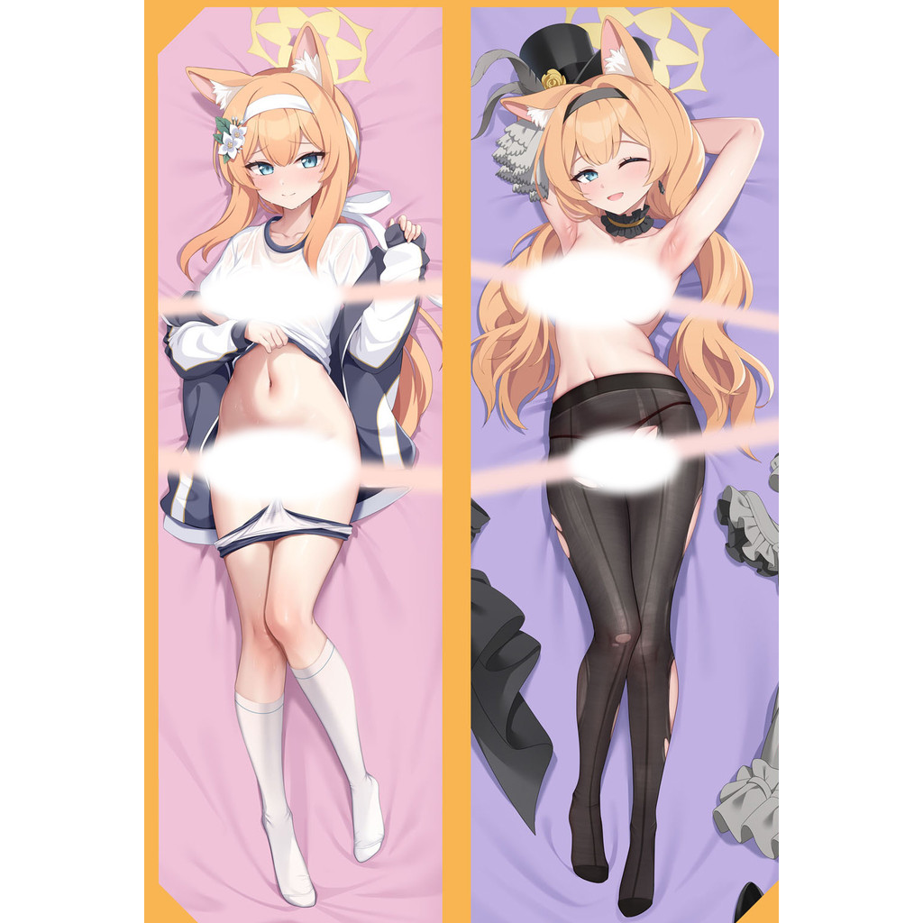 Blue Archive ปลอกหมอน Dakimakura พีชผิว 2Way Janainese อะนิเมะเกมหมอน