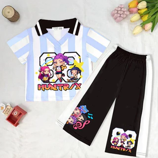 ชุดเซ็ทเด็กกีฬาคอปกSoda pop ลายการ์ตูน เนื้อผ้าใส่สบาย ระบายอากาศดี ชุดลำลอง ใส่สบาย แฟชั่นเด็กน่ารัก*