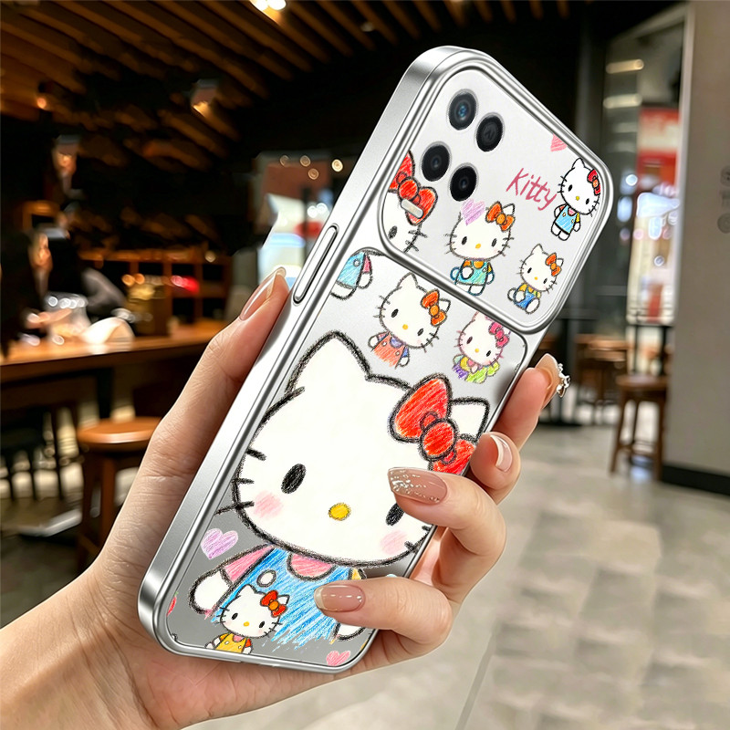เคสสําหรับrealme 8 5Gเคสโทรศัพท์ความวิตกกังวลSoftcaseซิลิโคนกันกระแทกปกการออกแบบใหม่ความงามน่ารักKittyแมวGraffitiสําหรับสาว DSCTY1