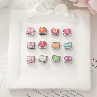 ICB Love Series Constellation Elements Italian Charm Modular Bracelet Titanium Steel Stamping Couple DIY Bracelet Accessories