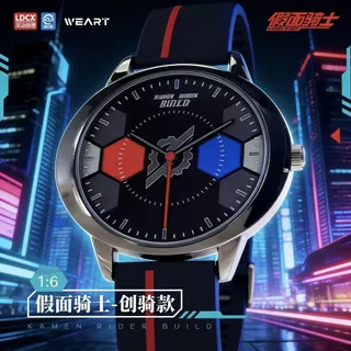 [จินตนาการที่สร้างสรรค์อัจฉริยะ] Kamen Rider Watch สินค้าร่วมแบรนด์เกราะต่อสู้ King Shuangqi นักเรียนกีฬานาฬิกาอิเล็กทรอนิกส์เด็กของขวัญ