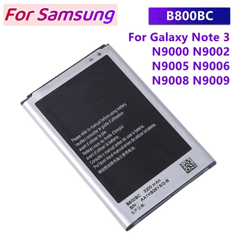 ยี่ห้อใหม่ B800BE B800BC B800BU แบตเตอรี่สําหรับ Samsung Galaxy หมายเหตุ 3 N900 N9002 N9005 N9006 N9