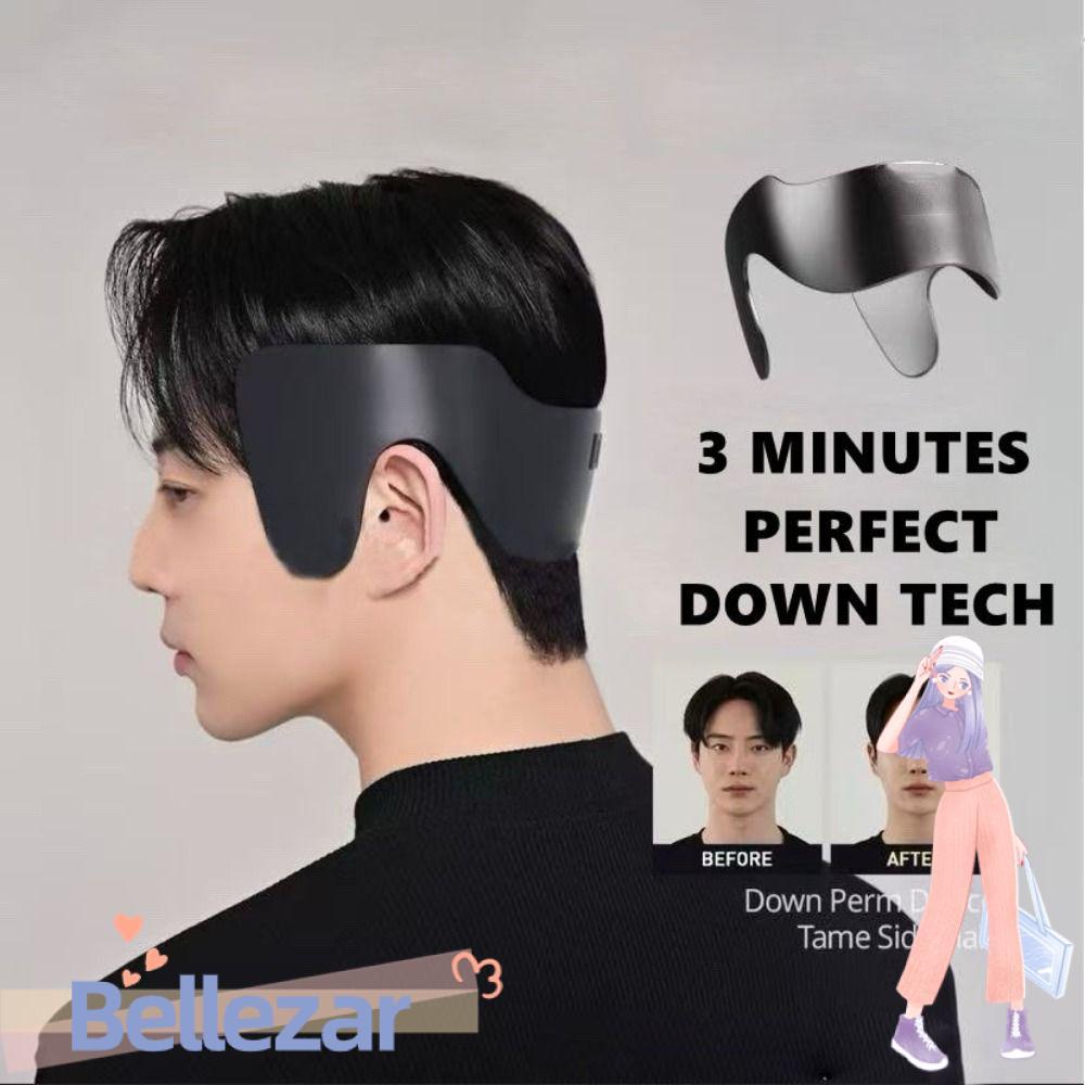BELLEZAR Sideburns กิ๊บติดผม, Smooth Sideburns Anti-warping Down Perm อุปกรณ์, เครื่องมือจัดแต่งทรงผมกันน้ําใช้งานง่าย Tame Side Hair Press Plate สําหรับผมสไตล์