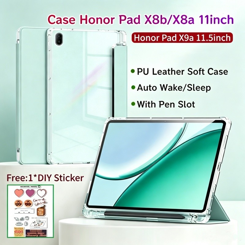 เคส Honor Pad X8b 11 นิ้วพร้อมช่องเสียบปากกาแม่เหล็กป้องกัน Honor Pad X8a กรณี HONOR Pad X9a 11.5 นิ
