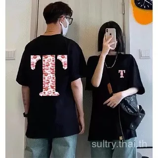 เสื้อยืด พิมพ์ลายจูบ ผ้าฝ้าย 100% ระบายอากาศ ดูดซับเหงื่อ ทรงโอเวอร์ไซส์ เรียบหรูดูแพง