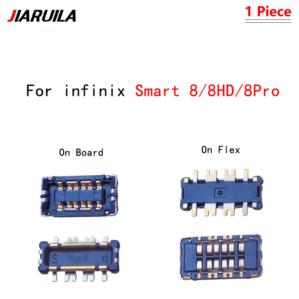 สําหรับ infinix Smart 8/8HD/8Pro บนบอร์ดบน Flex ขั้วต่อแบตเตอรี่ด้านหลัง Flex FPC ปลั๊กอะไหล่ทดแทน
