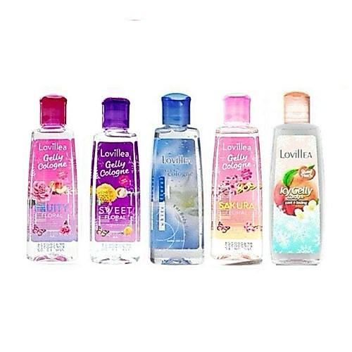 Lovillea Gelly Cologne ลาวีเลีย เจลลี่โคโลญน์ ขนาด 100 มล. เนื้อเจลสีใส กลิ่นหอมติดทนนาน