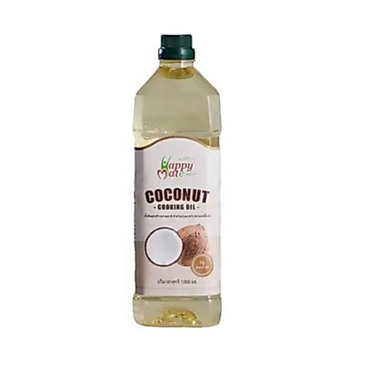 HappyMate Coconut Cooking Oil  น้ำมันมะพร้าว สำหรับปรุงอาหาร 1,000ml  ผัด และทอดความร้อนสูงได้!!!