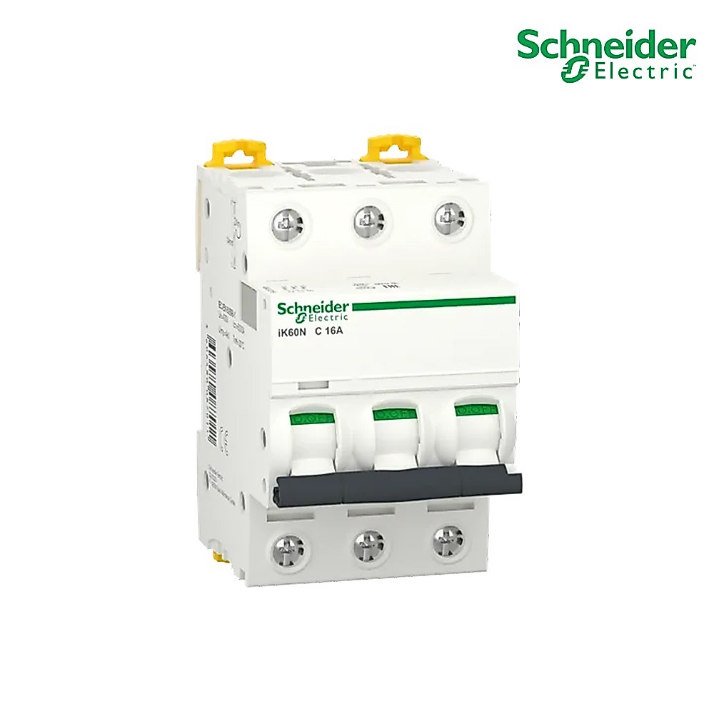 Schneider Miniature circuit breaker, Acti9 iK60N, 3P, 16 A, C curve, 6000 A A9K24316 ที่ร้าน PlugOn