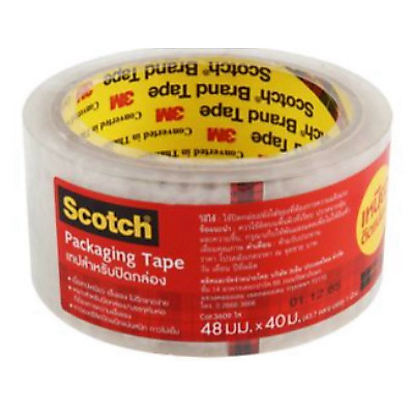 (1ม้วน) เทปปิดกล่อง โอพีพี scotch 3M opp tape รุ่น 3609 ขนาด 2นิ้ว ( 48 มม.) ความยาว 40 เมตร