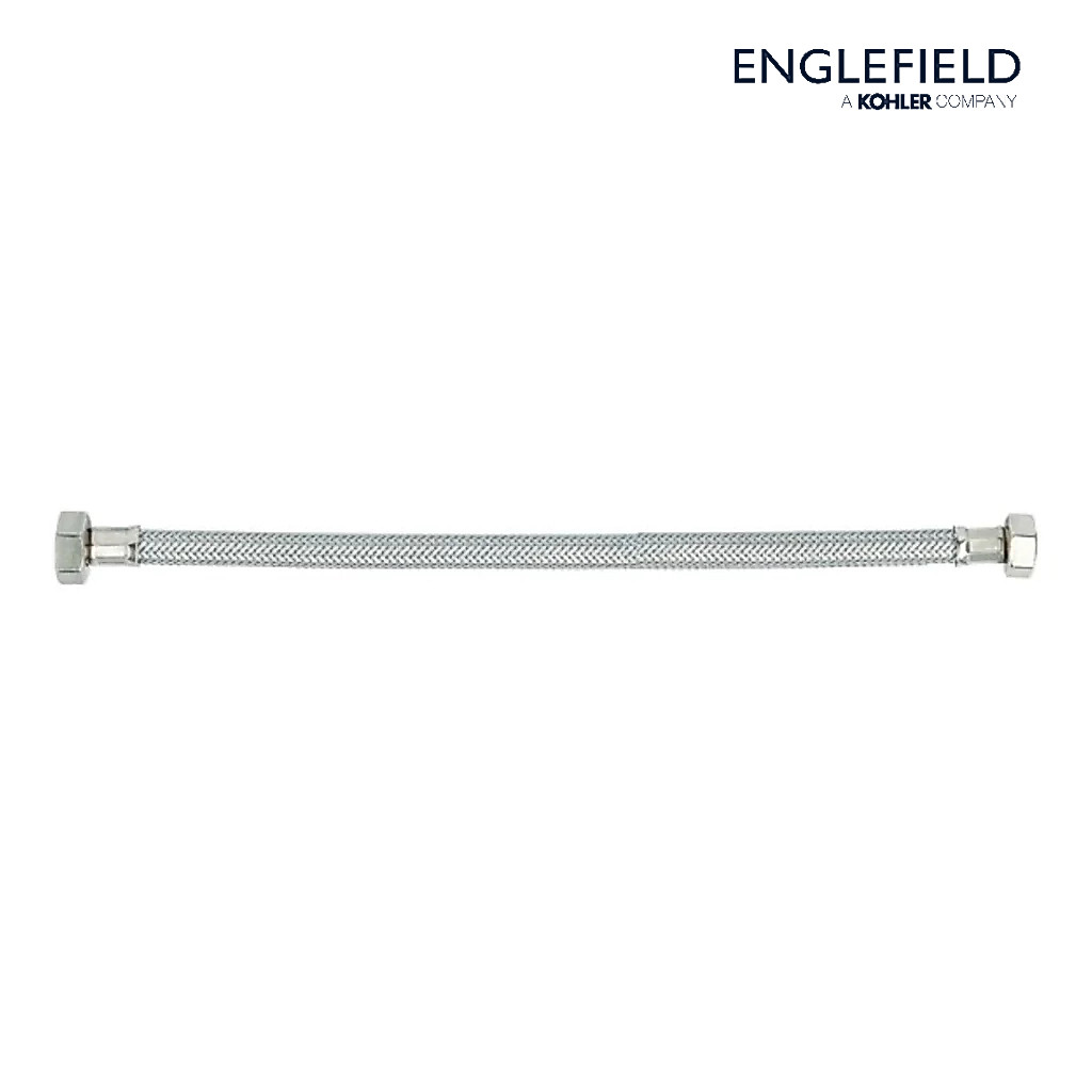 ENGLEFIELD Supply Hose 1/2" (14") สายน้ำดีสแตนเลสแบบถัก 1/2" ยาว 14" สีเงินด้าน K-1351235