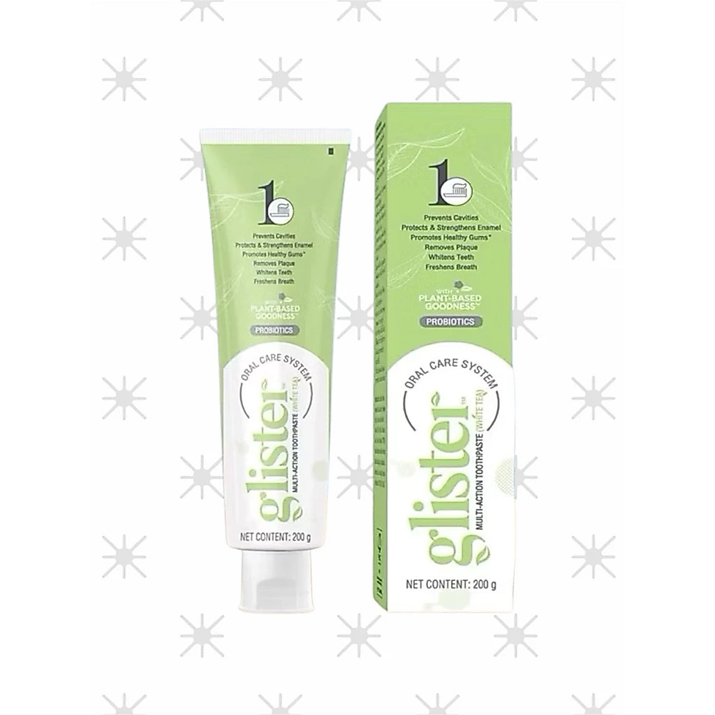 ยาสีฟัน กลิสเทอร์ ชาขาว ขนาด 200กรัม GLISTER Multi-Action White Tea Toothpaste 200g