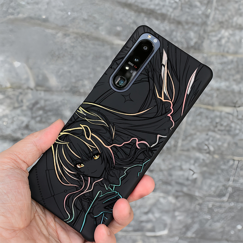 Thin Micro Matte Hard เคสโทรศัพท์สําหรับ Sony Xperia 1 II/ III IV V Xperia 5 II , Xperia 5 III ,Xperia 10 II III V/ครึ่งห่อกันกระแทก