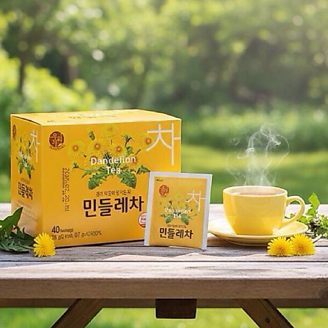 พร้อมส่งไทย ✅‼️🌼 ชาดอกแดนดิไลออน  ชาสมุนไพร มีวิตามินเอ บี ซี และดี 🌼 กล่อง 40 ซอง