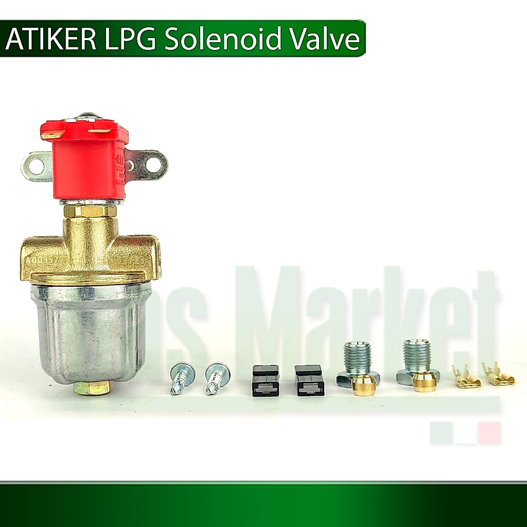 ติ๊กแก๊ส แบบมีกรอง ATIKER เหมาะสมกับรถยนต์ที่ติดแก๊ส LPG ระบบดูด เครื่องยนต์คาร์บูเรเตอร์ -  ATIKER LPG Solenoid Valve