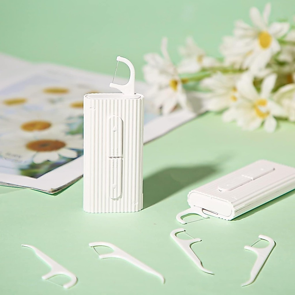 กล่องไหมขัดฟันรีฟิลแบบพกพา Portable Dental Floss Case พร้อมที่เก็บไม้จิ้มฟัน สำหรับเดินทาง