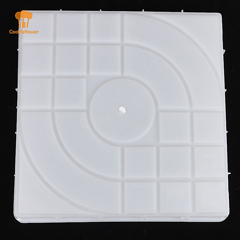 Ckfr Diy Path Maker แม่พิมพ์คอนกรีตสวน Pavement แม่พิมพ์แผนที่เส้นทางปูอิฐ Mould ใหม่