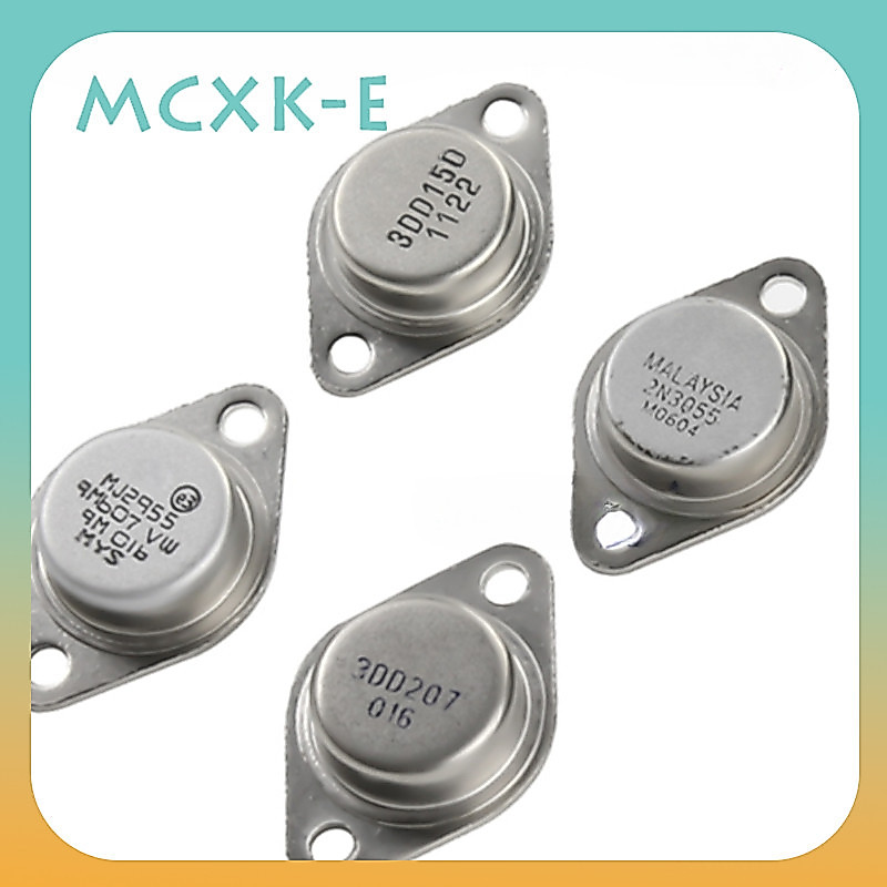 5 ชิ ้ น/1 ชิ ้ น Original Power ทรานซิสเตอร ์ MJ2955 2N3055 NPN TO-3 กรณีโลหะ 100V 15A 115W