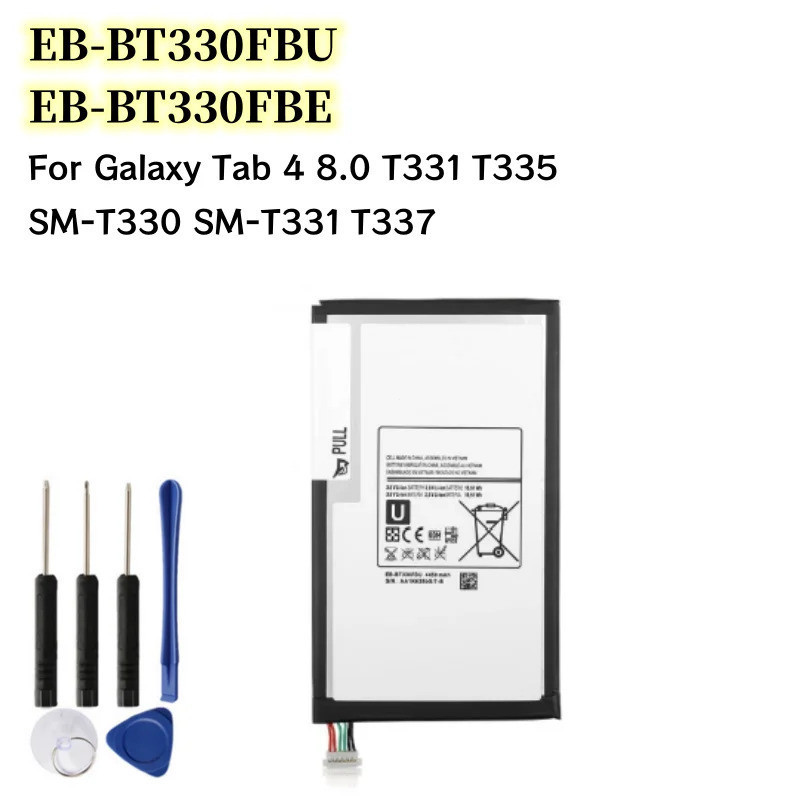 EB-BT330FBE EB-BT330FBU EB-BT330FBC แบตเตอรี่ 4450mAh สําหรับ Galaxy Tab 4 8.0 T331 T335 SM-T330 SM-