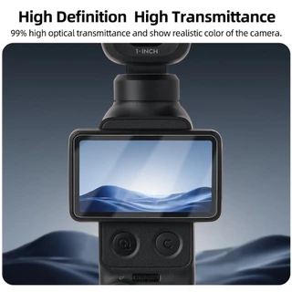 สําหรับ DJI POCKET4P/4/3 HD ฟิล์มนิรภัยป้องกันการระเบิดและรอยขีดข่วนฟิล์มป้องกันหน้าจอกระเป๋ากล้องอุปกรณ์เสริมที่จําเป็น
