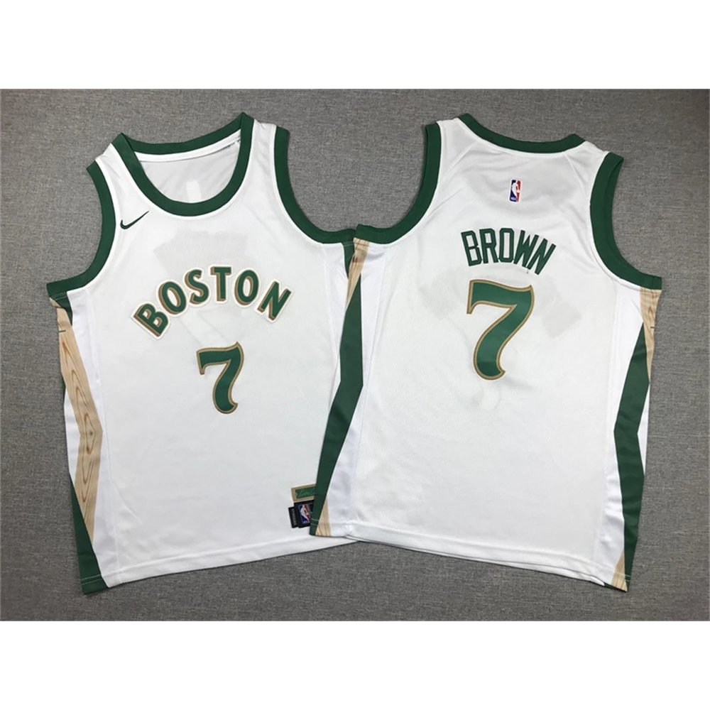 ปักลายสไตล์วัยรุ่น No. 24 เกมซีซั่นเซลติกส์ Jason Tatum No. 0 เจเรมี สีน้ําตาล เบอร์ 7 เสื้อเจอร์ซีย