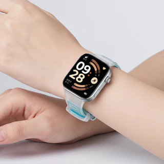 สายรัดซิลิโคน for Redmi Watch 6 5 4 สาย สายยางกีฬาโปร่งใส อุปกรณ์เสริมสร้อยข้อมือเข็มขัดกันน้ำ for Mi Band 10 9 8 Pro