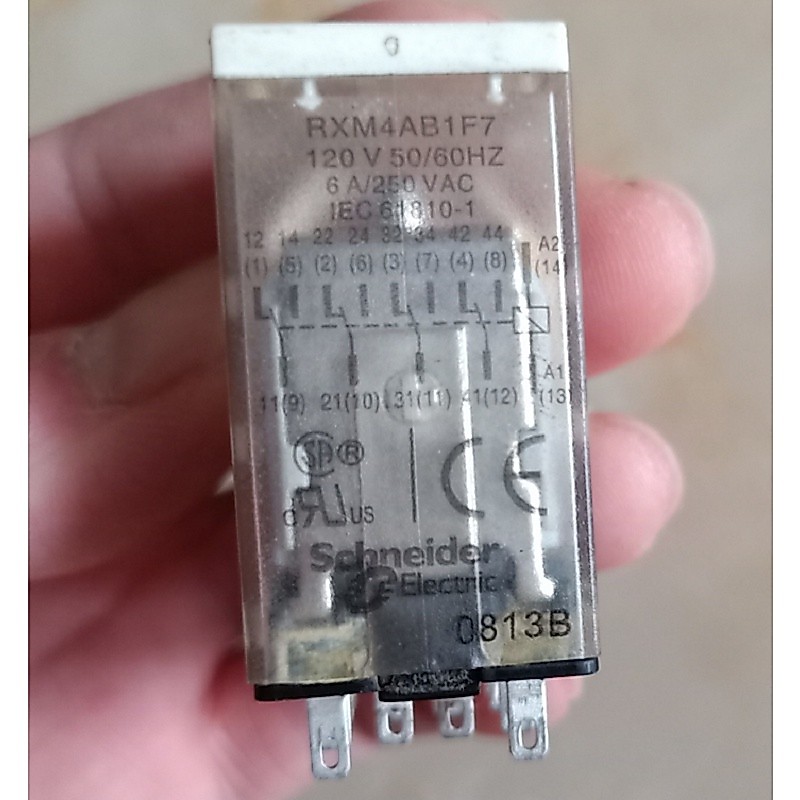 HB RXM รีเลย์ขนาดเล็กไม่มี LED RXM4AB1B7 RXM4AB1E7 RXM4AB1F7 RXM4AB1P7 RXM4AB1U7 4CO-6A