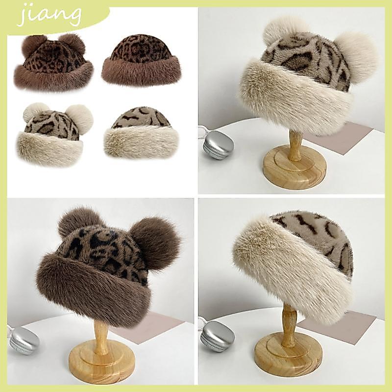 JN Furry Ushanka Head Wrap Furry Soft Thicken Hood สําหรับผู้หญิงสวมใส่กลางแจ้ง