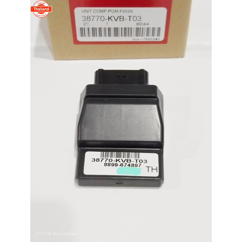 กล่องไฟ CLICK 110i year 2008-2009 กล่อง ECU สินค้าตรงรุ่น รหัส KVB-T03 รัประกันสินค้า 3 เดือนเต็ม