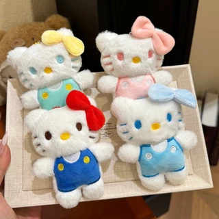 2025 ใหม่สีฟ้าสีชมพูพวงกุญแจสาวการ์ตูนน่ารักตุ๊กตาตุ๊กตาจี้พวงกุญแจกระเป๋าจี้ของขวัญ