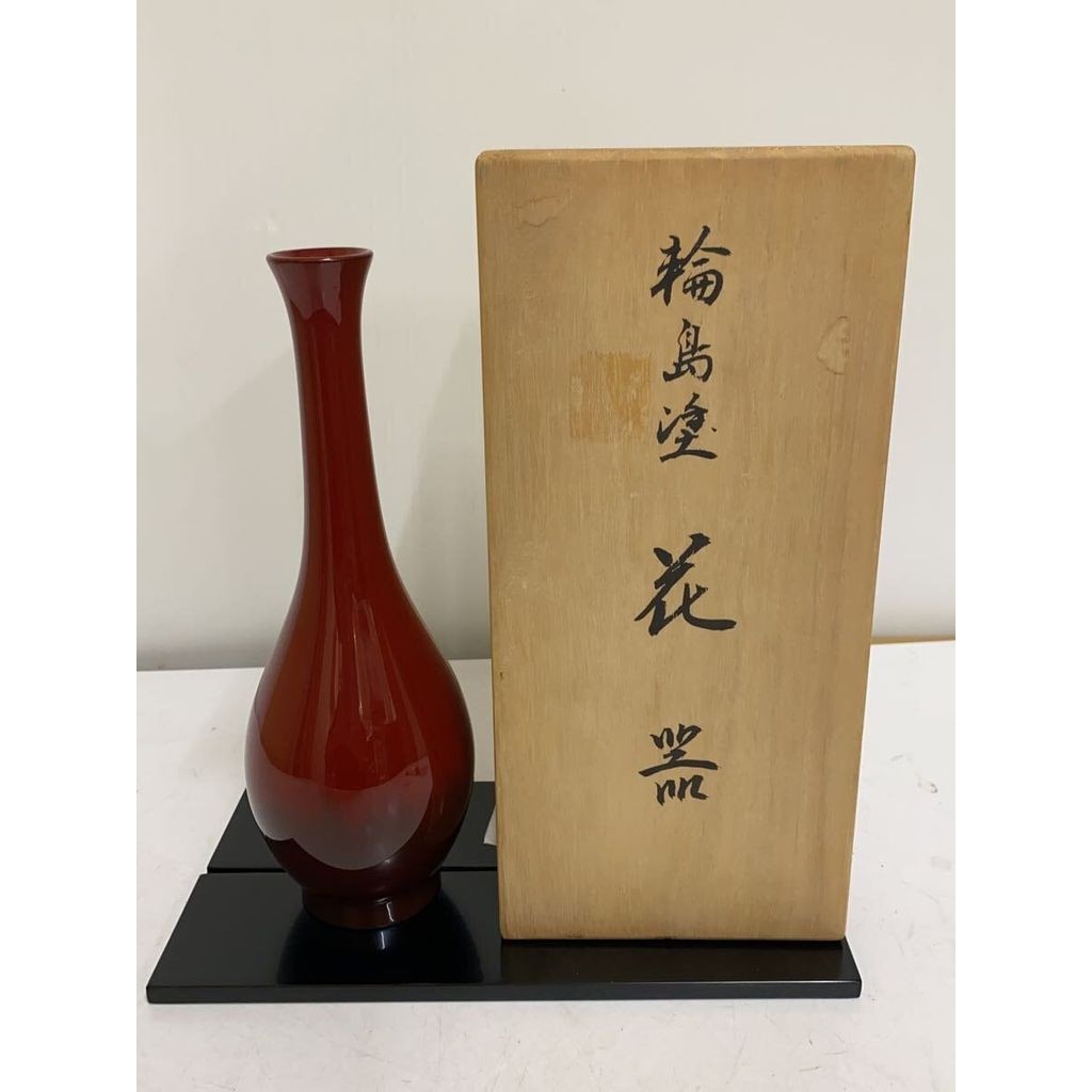 Other Brand Urns & Vases Wajima Lacquer RED by Goryosaku Akebono Tsurukubi Direct from Japan Secondh