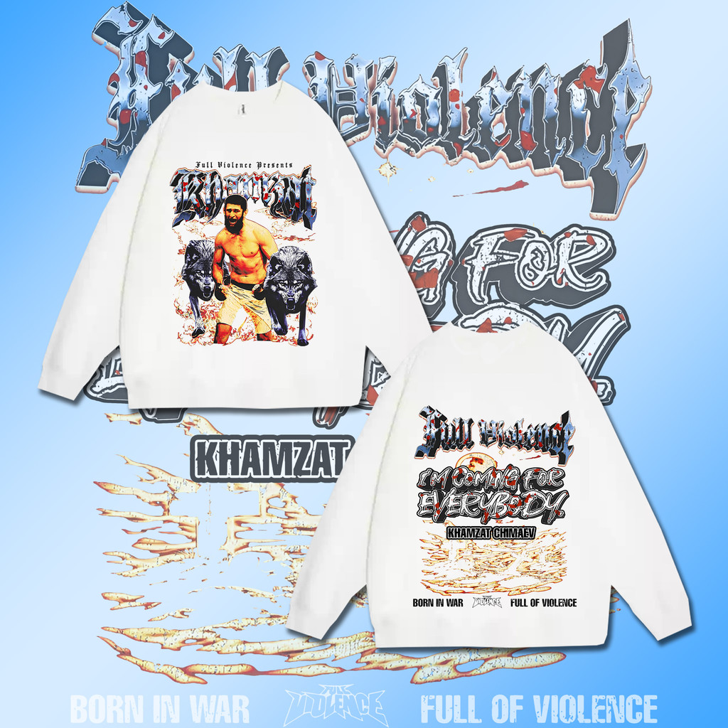 🏆【เตรียมจัดส่ง】Hamzat Chimayev wins UFC 319 เสื้อสเวตเชิ้ตคอกลมแขนยาว พิมพ์ลายคอตตอน นุ่ม ใส่สบาย #1