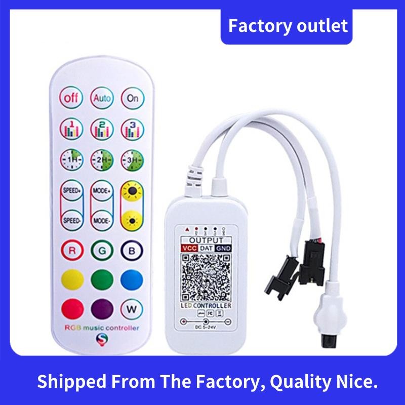 WS2812B Controller สําหรับแอดเดรส LED Strip Light 5050 RGB LED เทป 24Key Remote Music Smart Controll