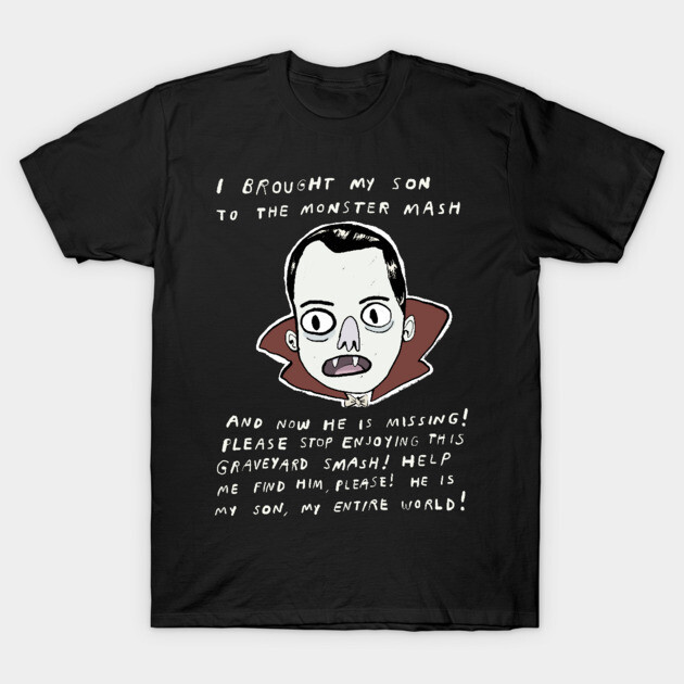 เสื้อยืด Vintage Dracula and His Son T-Shirt แท้ Cotton 100% oversize หลวม ผ้าหนาทรงสวย