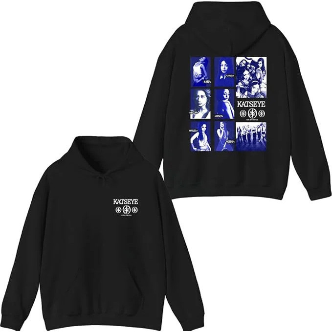 Unisex Katseye Merch Hoodie Unisex Men Women Long Sleeve Pullover Tops Fashion Hooded