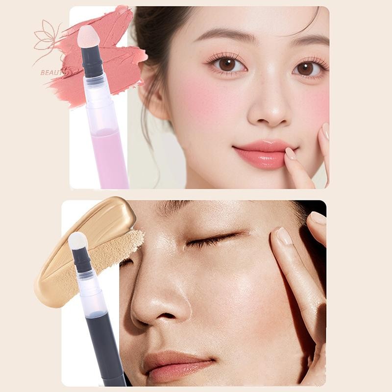 [maybeauty] 3ml Twist Pens หลอดเปล่าพร้อมฟองน้ําเคล็ดลับเครื่องสําอางค์คอนเทนเนอร์ปากกา Lip Gloss Tu