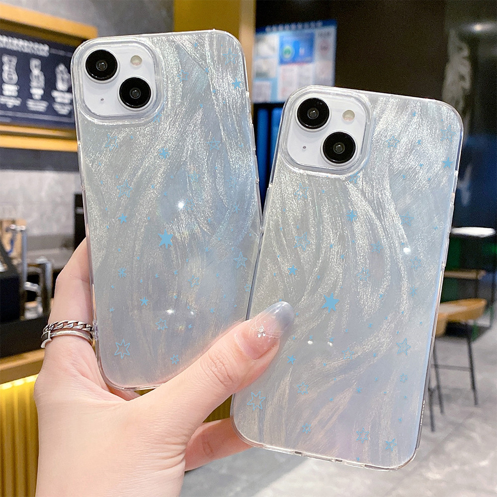 จัดส่งในพื้นที่ เคสมีความเงางามของขนนก มันวาว น่าทึ่ง For OPPO A1K REALMEC2 A3S A12E A15 A15S A16K 4