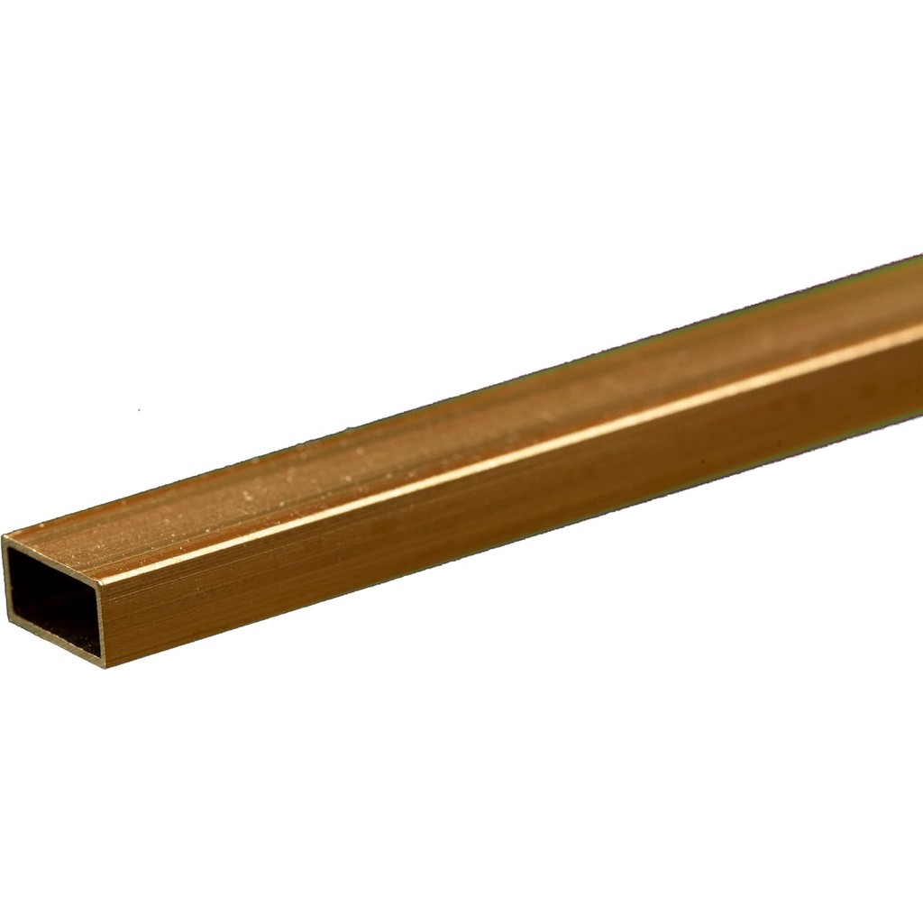 K & S K & S Precision Metal 8266 หลอดทองเหลืองสี่เหลี่ยม 1 ชิ้น Made in USA FKW6