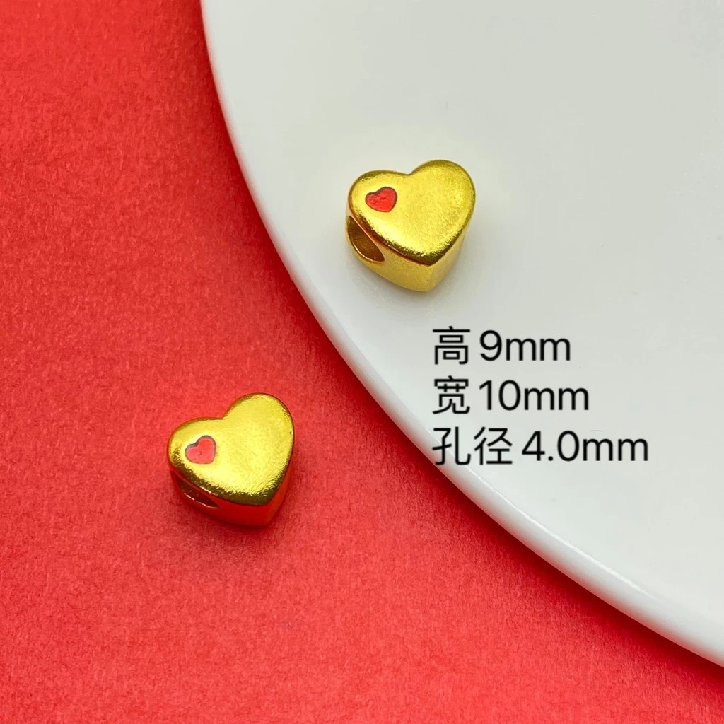 ลูกปัดตัวอักษร Love Ruyi Fu สำหรับเครื่องประดับ DIY สีเงินและสีทอง thumbnail 7
