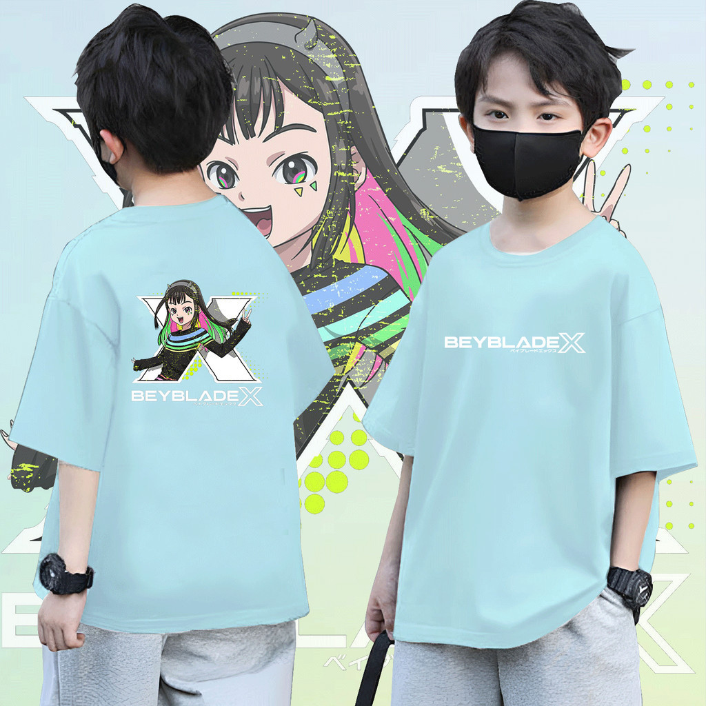Yout-children ของเด็ก เสื้อเด็ก เสื้อคอกลม แขนสั้น cotton ใส่สบาย เด็ก 2-9 ขวบ 'BEYBLADE'