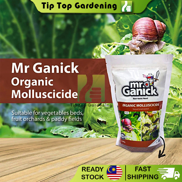 Penghalau Siput / Mr Ganick Organic Molluscide Powder สําหรับลดหอยทาก Slug Leeches