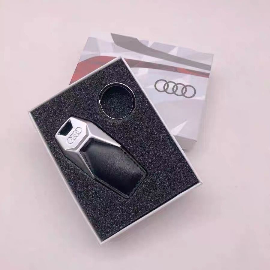 AUDI key chain, original leather high-end key chain, S LINE, RS4, RS5, RS6, A3, A4, A6 car key penda