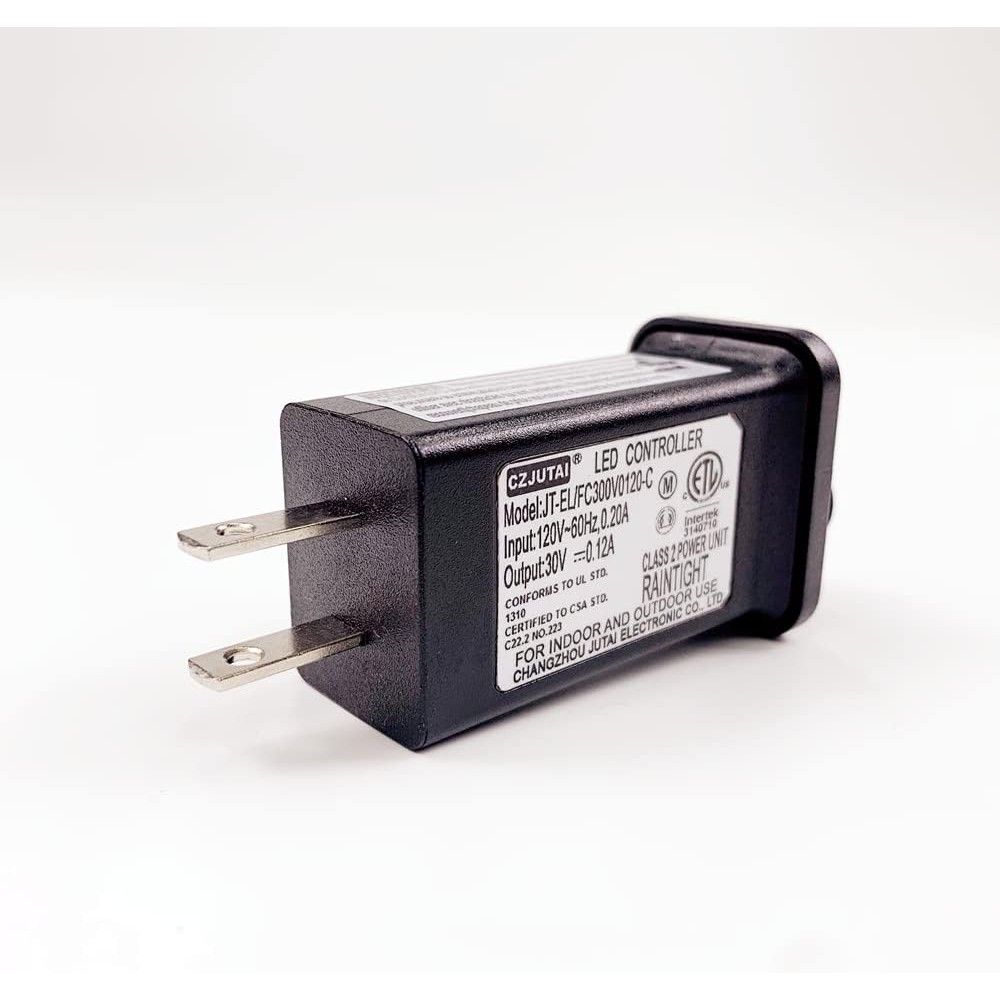 หม้อแปลง LED แสง 8 โหมด 30V ตัวควบคุม LED Class 2 แหล่งจ่ายไฟ, หม้อแปลงแรงดันต่ํา US Plug, ทดแทนสําห