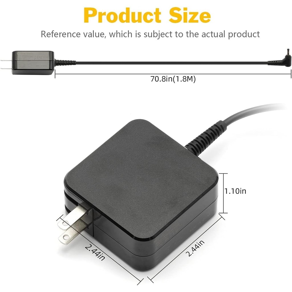45W AC Charger สําหรับ Lenovo IdeaPad S145 S340 S540 S150 320 1 3 5 S340-14API S340-14IWL S340-15API