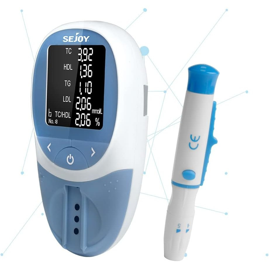 Blood Lipid Monitor Kit - 5 Combination 1 CholesterolHigh-Density LipoproteinTriglyceride Test - Com