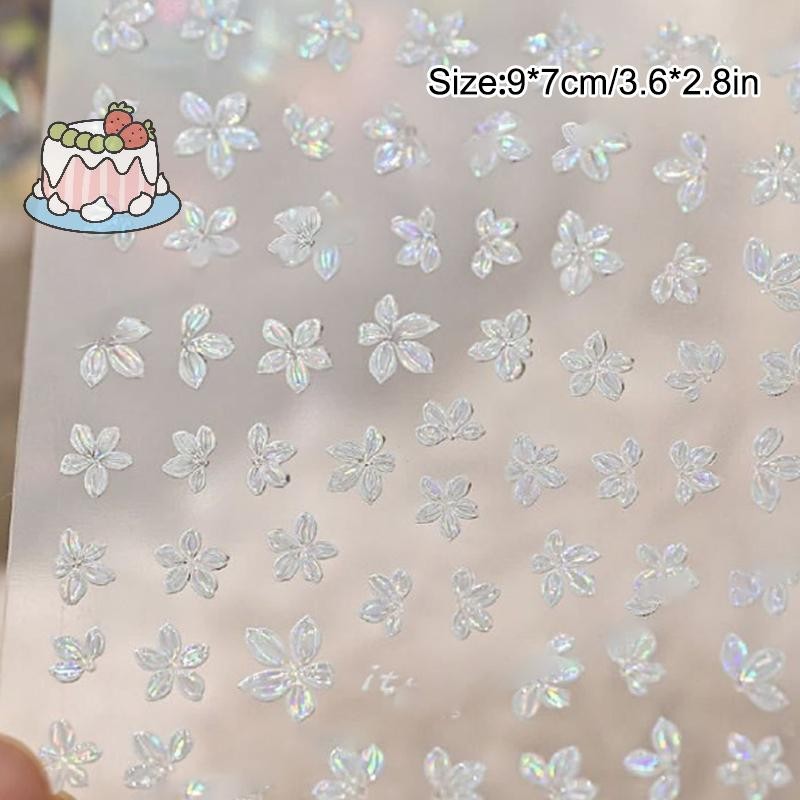 [Sep] 1PCS สติ๊กเกอร์ติดเล็บ 5 กลีบดอกไม้ขนาดเล็กสดดอกไม้ขนาดเล็กสีเล็บ Decal DIY Nail Art เครื่องประดับเล็บเครื่องมือ [COD] - รูปที่ 3
