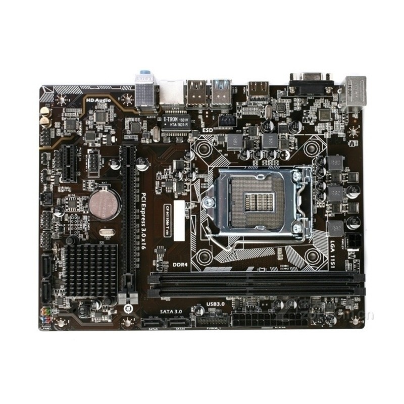 สีสัน/สีสัน Rainbow H110M-K H110M-VH H110M-T 1151-Pin เมนบอร์ดคอมพิวเตอร์เดสก์ท็อป